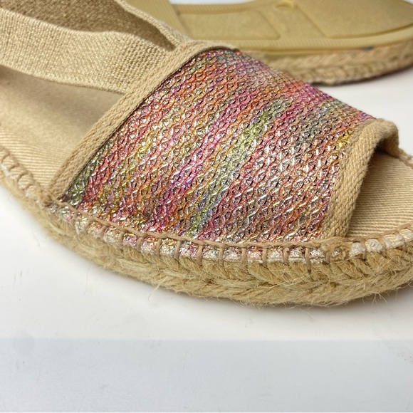 Toni Pons Etna Espadrille Sandal in Metallic Rainbow  41 - Picture 3 of 5